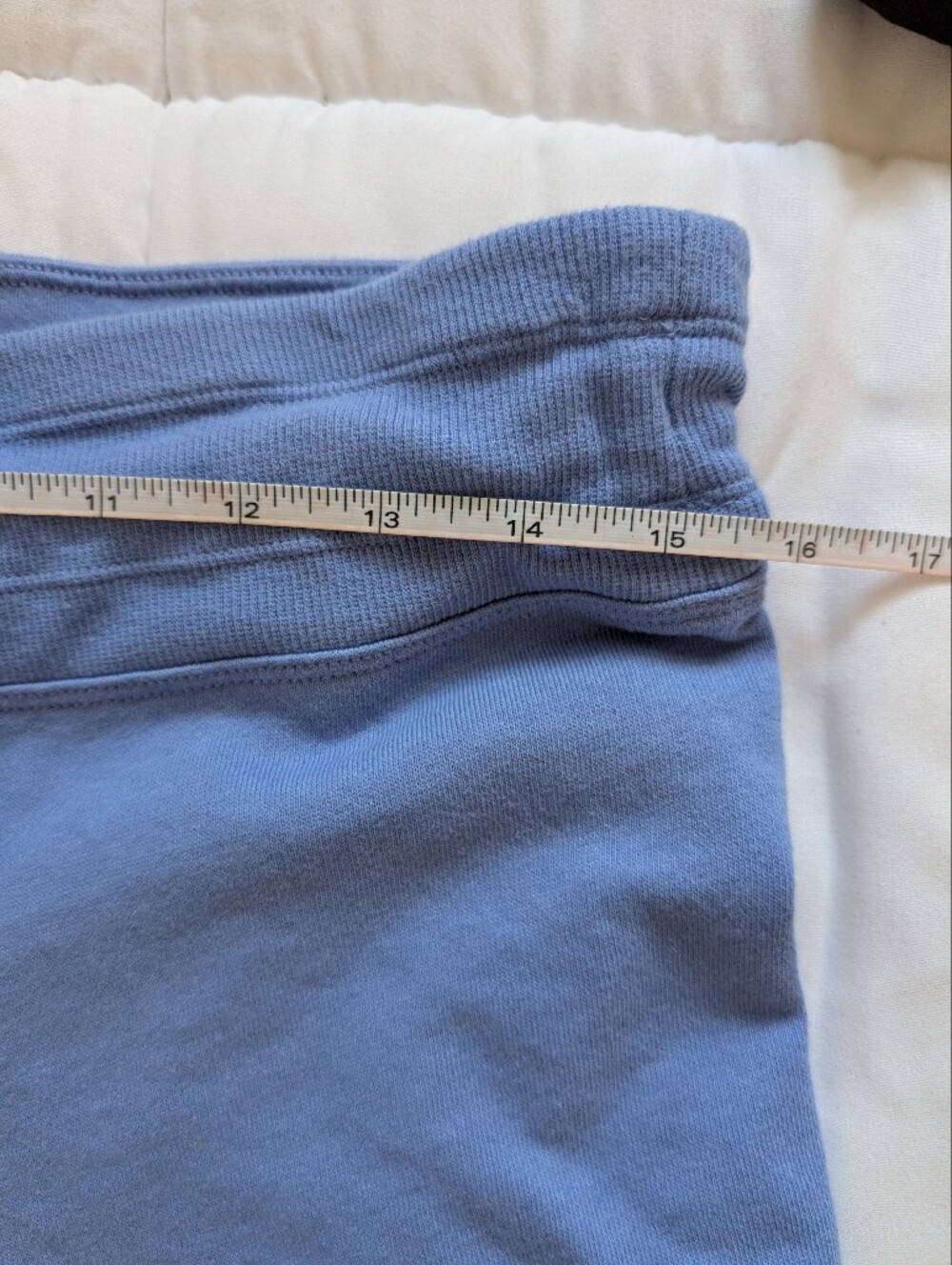 Calvin Klein Performance Size Medium Terrycloth Drawstring Shorts - Light Blue - Picture 6 of 15